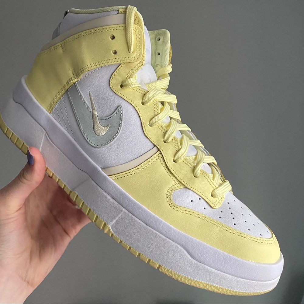 Women’s Nike Dunk High Up 'White Citron Tint' - Picture 3 of 5